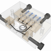 Image: Microfabricated electrospray microfluidic blocks based on the tip-less nebulizer design